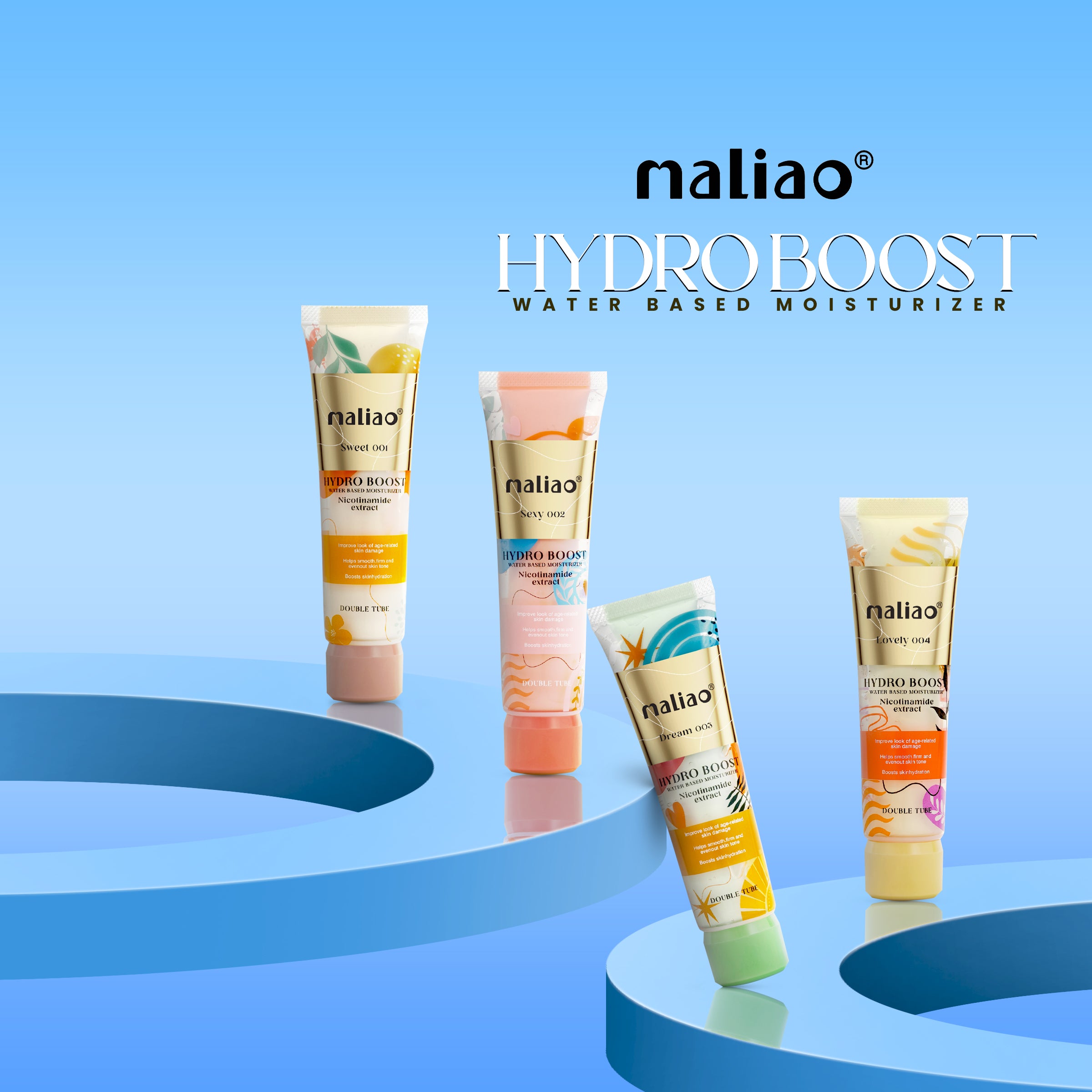 Maliao Hydro Boost Water-Based Moisturizer with Niacinamide Extract